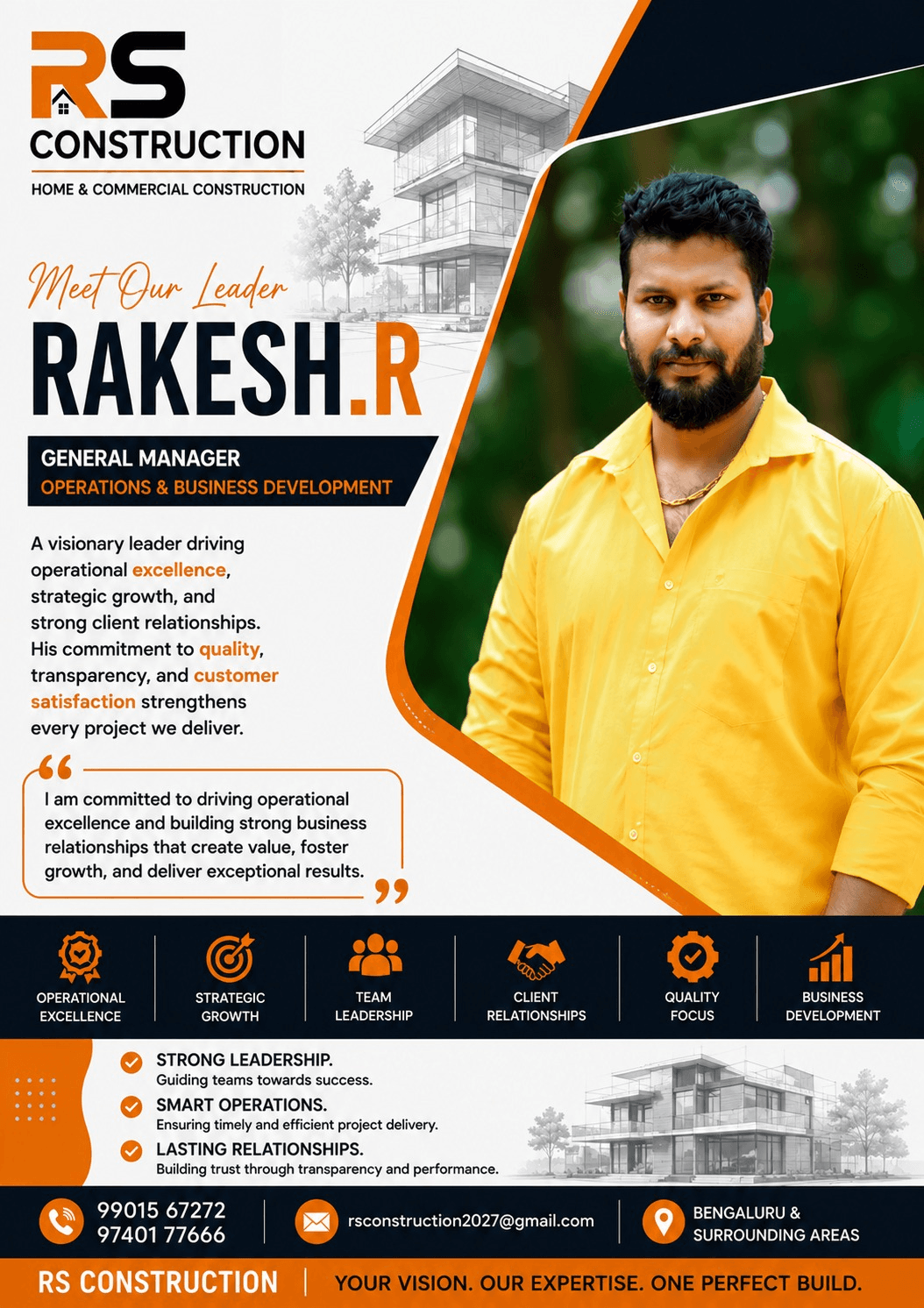 Rakesh R, General Manager